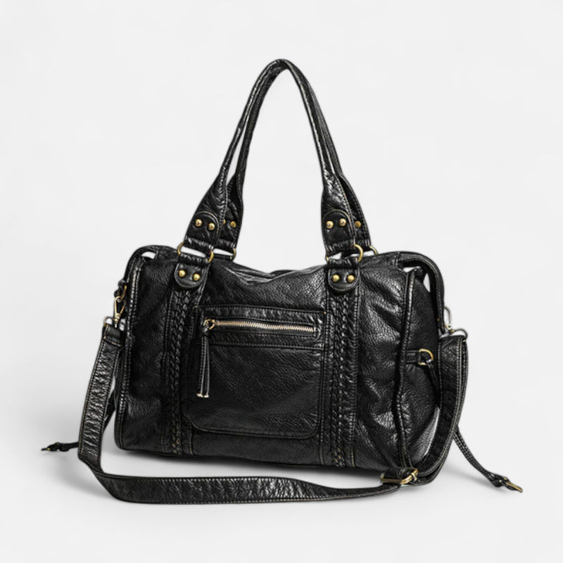 Grand sac à main de cours vintage à bandoulière Charlotte