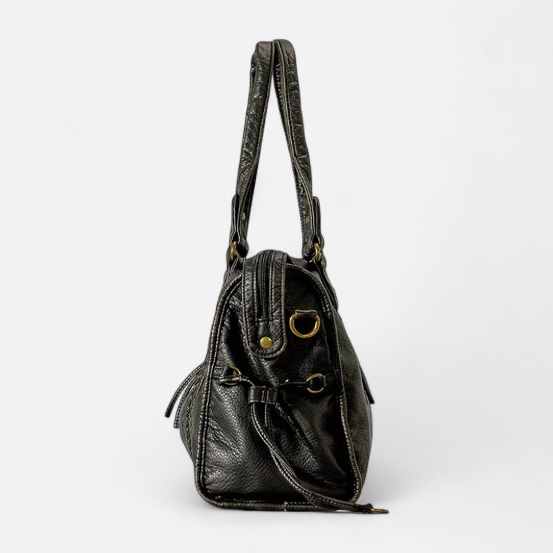 Grand sac à main de cours vintage à bandoulière Charlotte