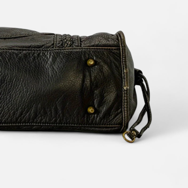 Grand sac à main de cours vintage à bandoulière Charlotte