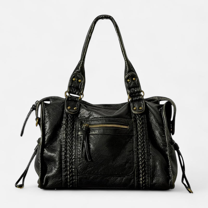 Grand sac à main de cours vintage à bandoulière Charlotte