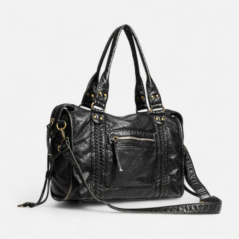 Grand sac à main de cours vintage à bandoulière Charlotte