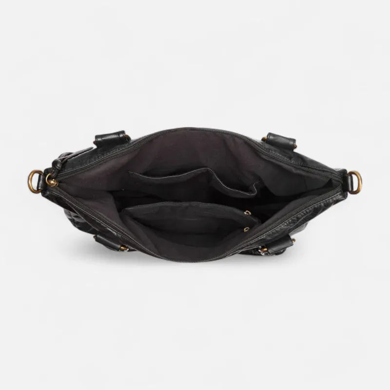 Grand sac à main de cours vintage à bandoulière Clara