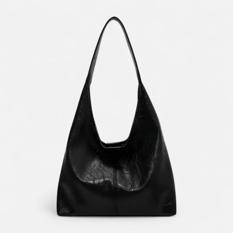 Grand sac à main hobo de cours avec sa pochette assortie Élodie