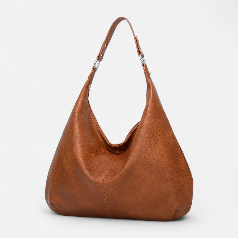 Grand sac à main hobo de cours souple Mila