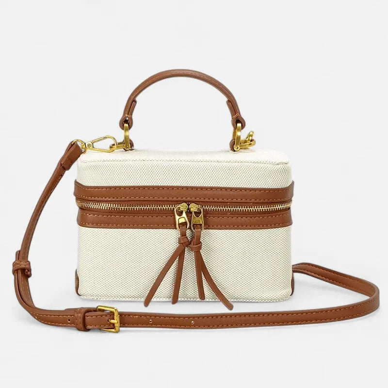 Petit sac à main bandoulière en toile Thaïs