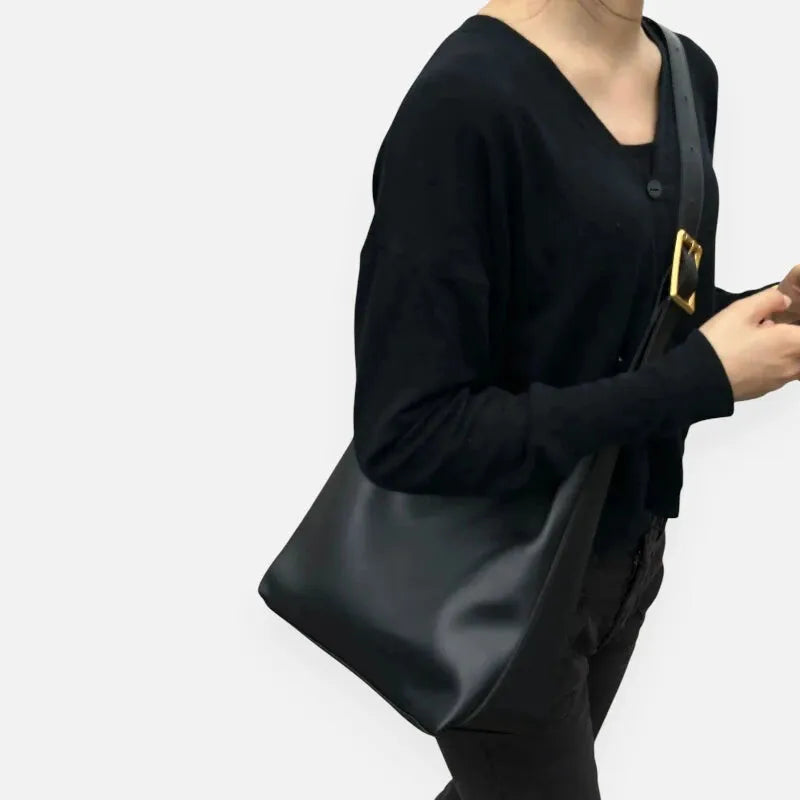 Sac à main bandoulière avec sa pochette assortie Léna