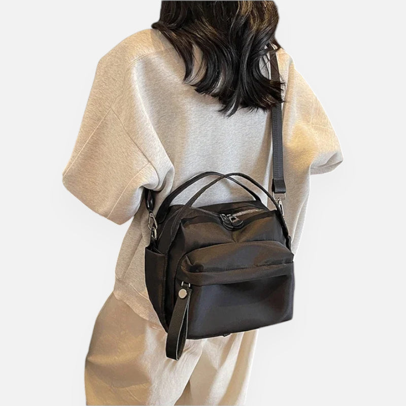 Sac à main bandoulière en nylon léger Léa