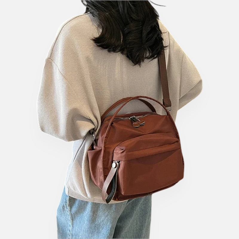 Sac à main bandoulière en nylon léger Léa