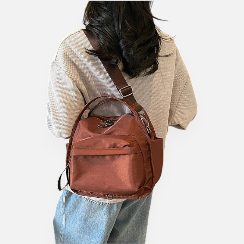 Sac à main bandoulière en nylon léger Léa