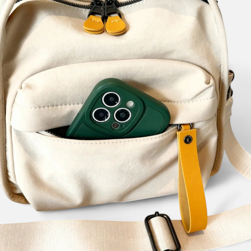 Sac à main bandoulière en nylon léger Léa