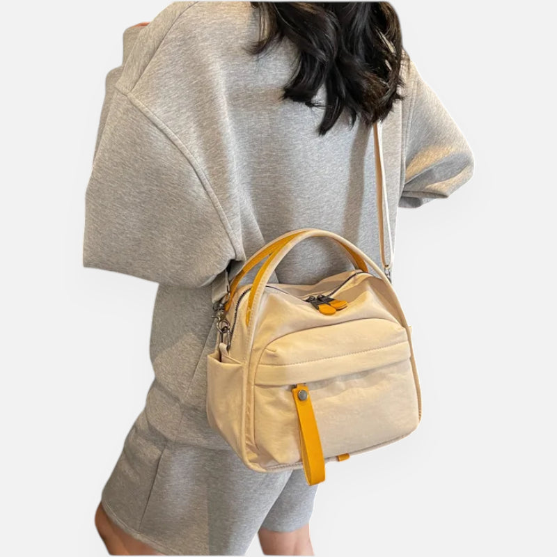 Sac à main bandoulière en nylon léger Léa