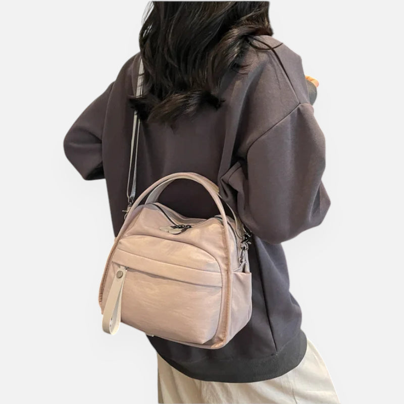 Sac à main bandoulière en nylon léger Léa