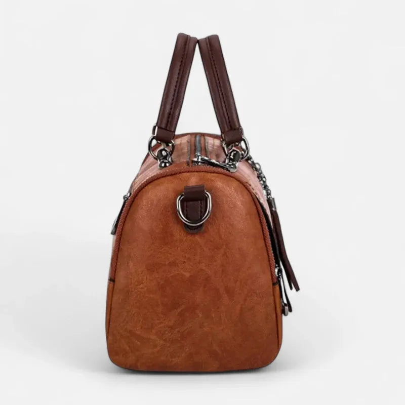 Sac à main bandoulière vintage multipoches à rabat Suzanne