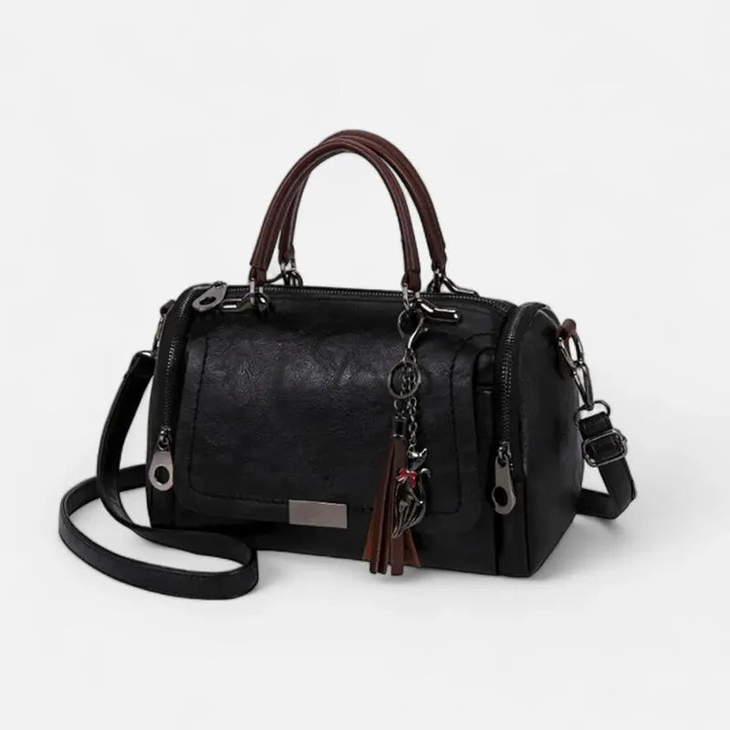 Sac à main bandoulière vintage multipoches à rabat Suzanne