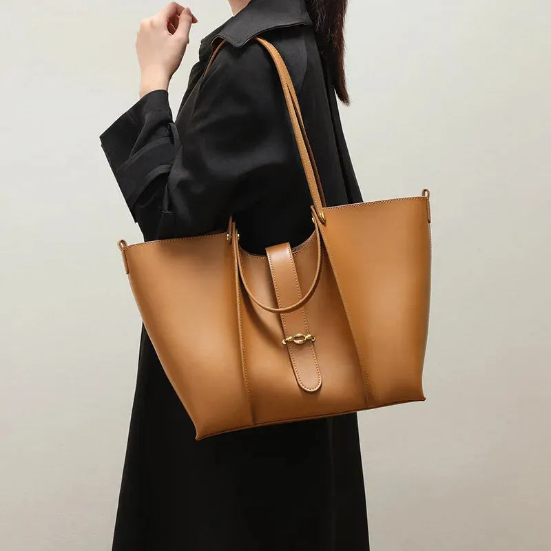 Sac à main cabas chic double porté Anaïs