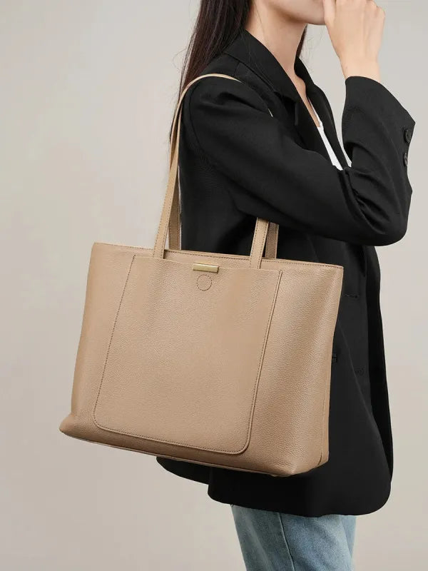 Sac à main cabas grande poches avant et arrière Céleste