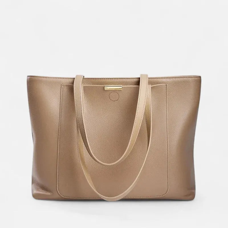 Sac à main cabas grande poches avant et arrière Céleste