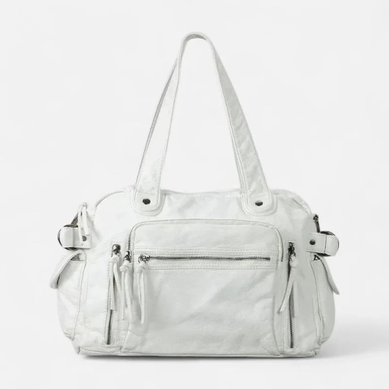 Sac à main de cours vintage multipoches à bandoulière Apolline