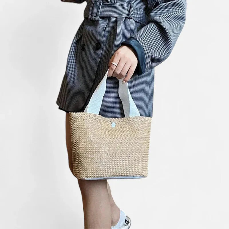 Sac à main en paille tressée Louna