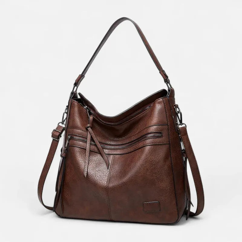 Sac à main hobo multipoches à bandoulière Eléna