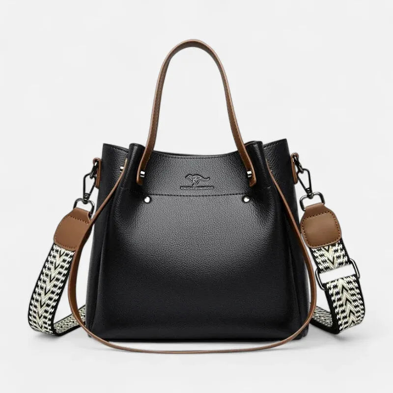 Sac à main seau double porté à bandoulière Clara