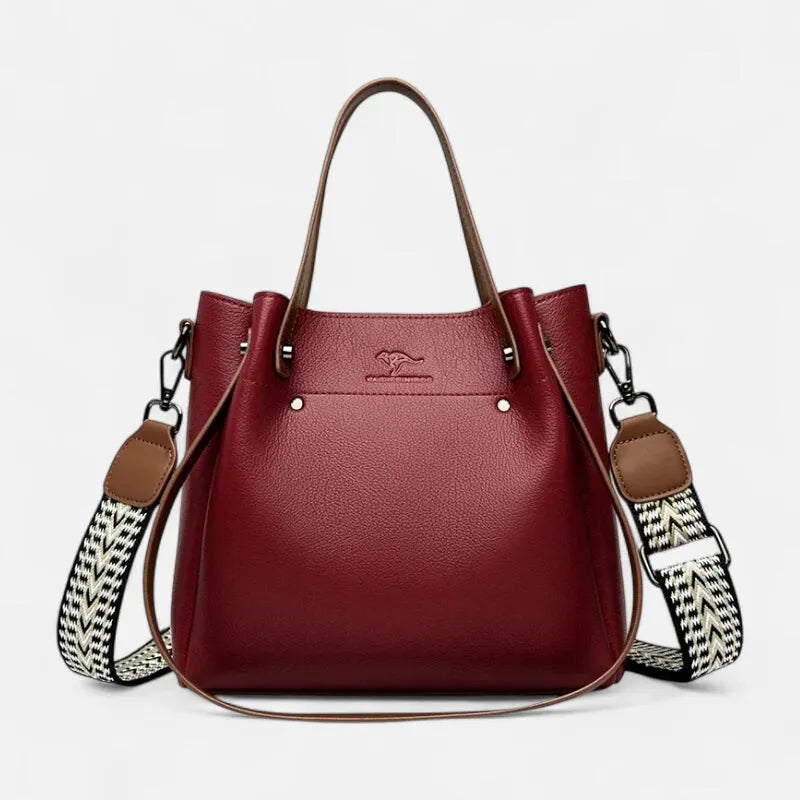 Sac à main seau double porté à bandoulière Clara